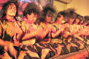 Saman dancers perform in Banda Aceh on May 19th, 2011. UNESCO has named the Saman Dance an 