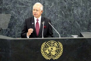 Malaysian Prime Minister Najib Razak addresses the 68th session of the UN General Assembly on Saturday (September 28th) in New York. 