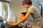 Kurie Suditmo demonstrates basic coding to a student in a Coding Indonesia class in South Jakarta. In a country where many children are avid players of online games, very few are learning to create them. Kurie is hoping to change that. [Wella Sherlita/Khabar]