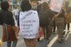 Women march for equality in Yogyakarta on March 8th. The sign says: "Indonesian women: brave, strong, smart and confident". [Yenny Herawati/Khabar] 